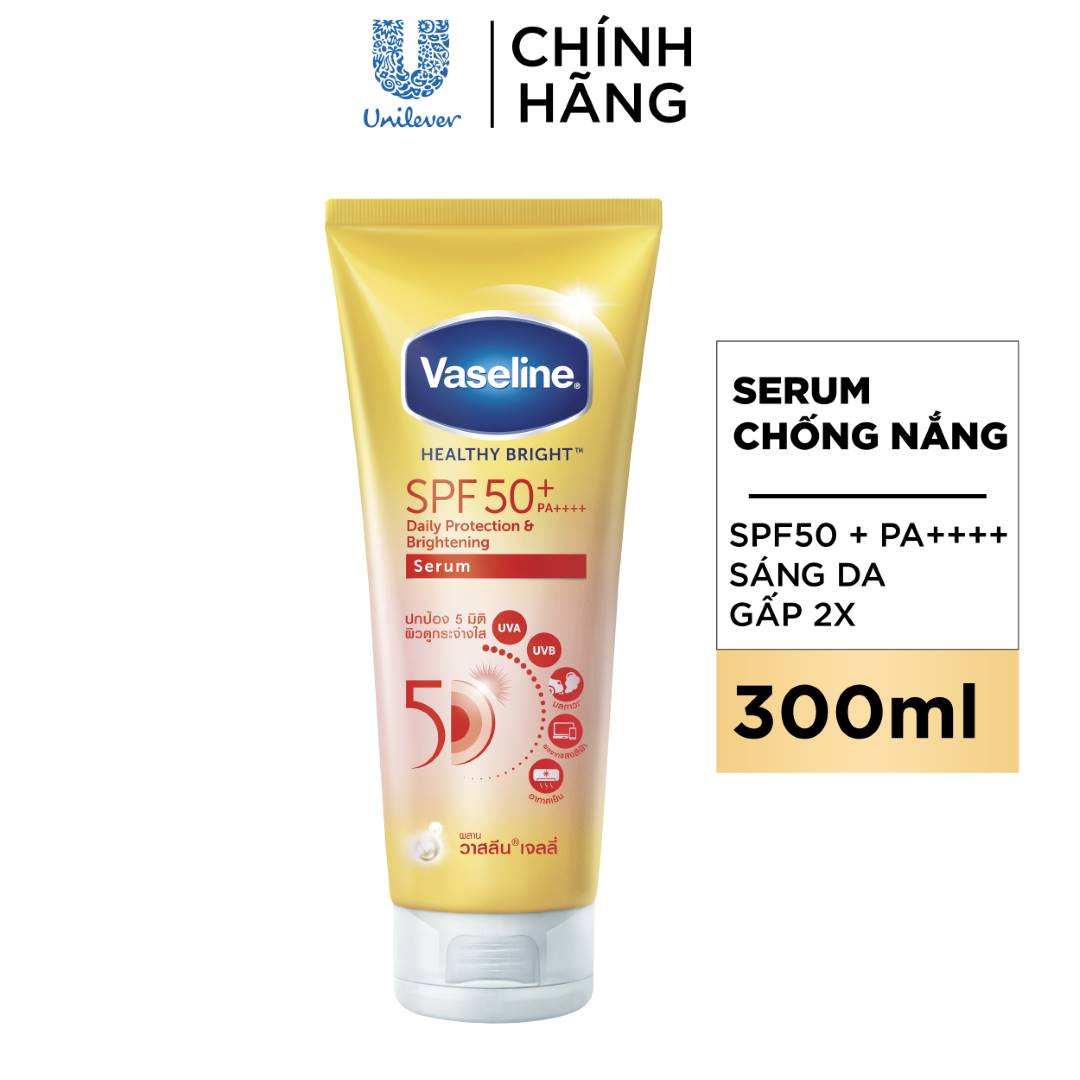 Serum Chống Nắng Cơ Thể Vaseline Dưỡng Sáng Da 320ml