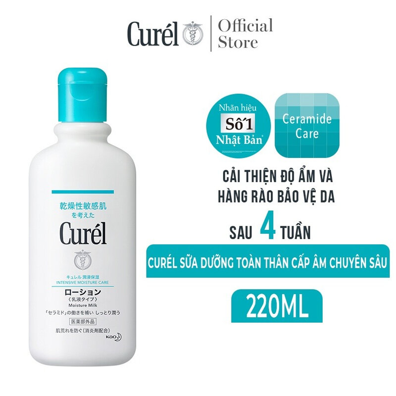 Sữa Dưỡng Toàn Thân Curél Cấp Ẩm Chuyên Sâu 220ml