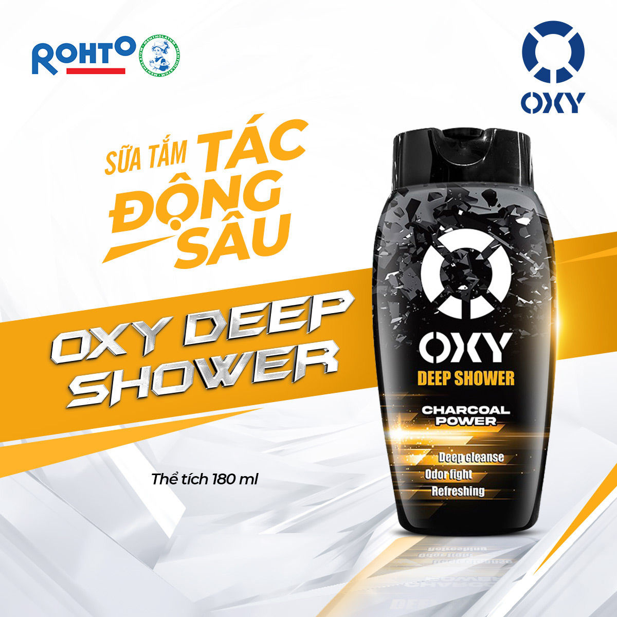 Sữa Tắm Oxy Tác Động Sâu Dành Cho Nam 500ml