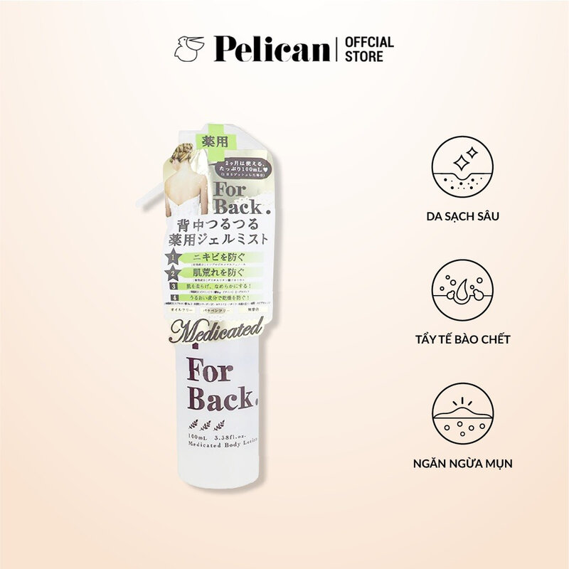 Xịt Làm Giảm Mụn Lưng Pelican 100ml