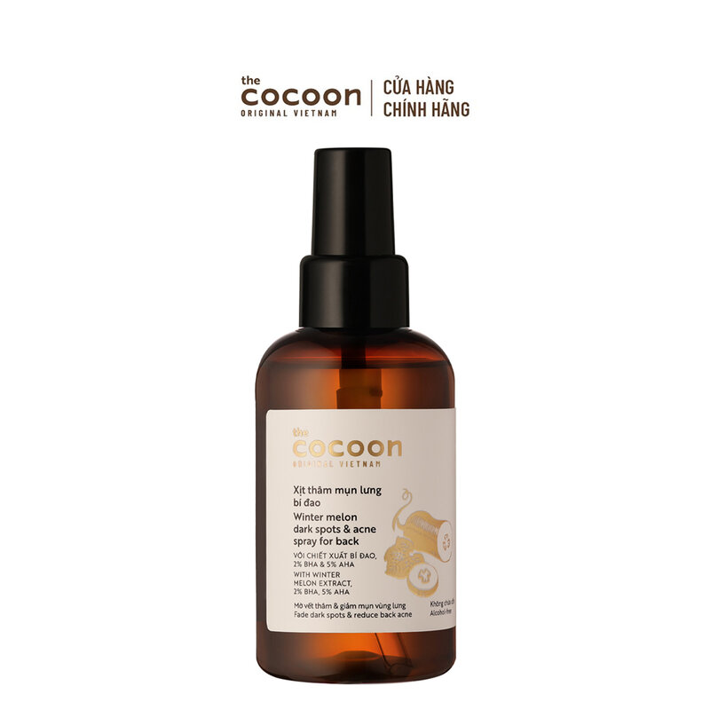 Xịt Thâm Mụn Lưng Cocoon Chiết Xuất Bí Đao 140ml