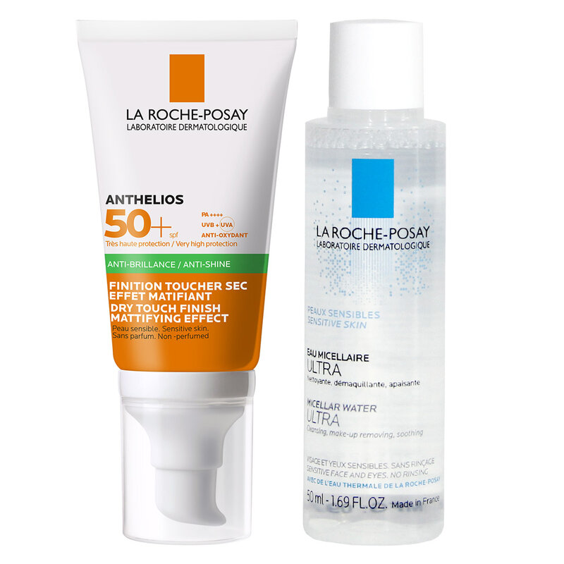 Bộ Đôi La Roche-Posay Chống Nắng Kiềm Dầu 50ml & Tẩy Trang Da Nhạy Cảm 50ml
