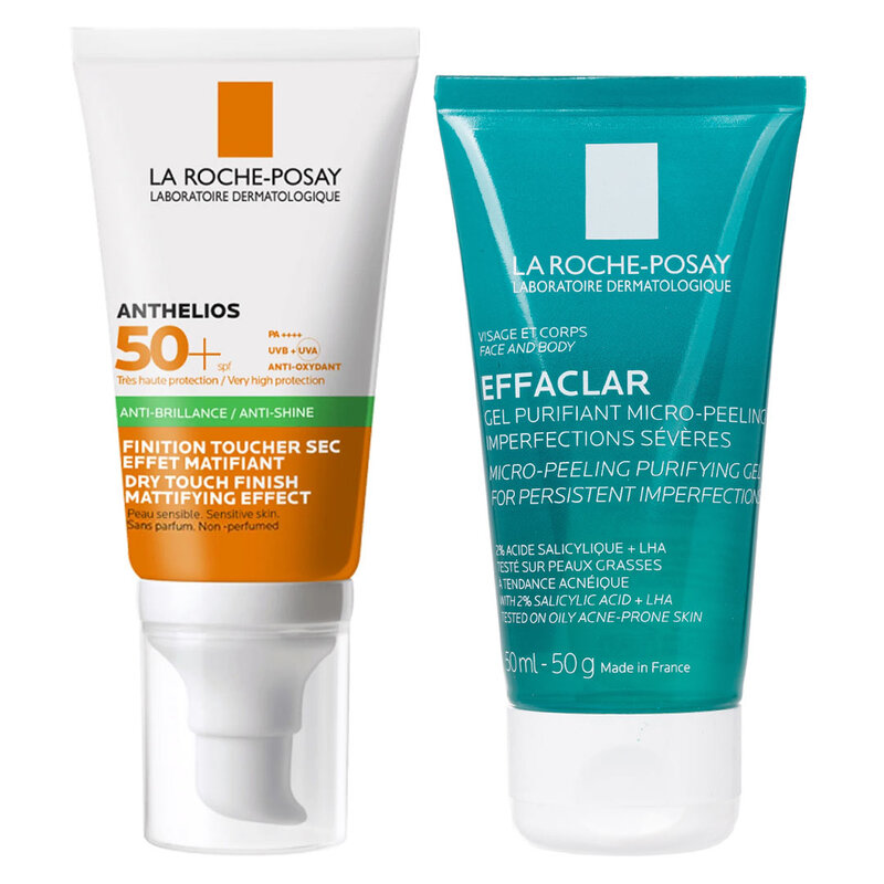 Bộ Đôi La Roche-Posay Chống Nắng Kiềm Dầu + Gel Rửa Mặt & Tắm