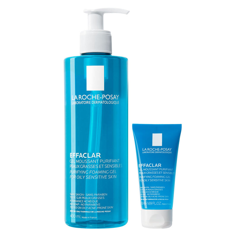 Bộ Đôi La Roche-Posay Gel Rửa Mặt Da Dầu, Nhạy Cảm