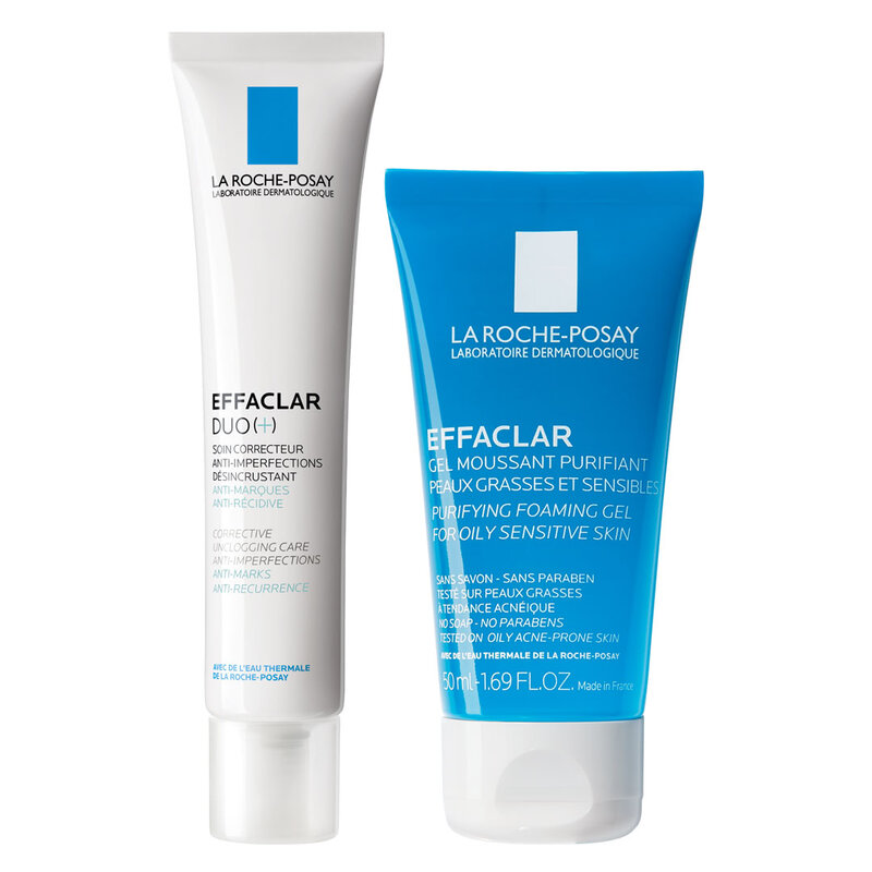 Bộ Đôi La Roche-Posay Giảm Mụn Và Ngừa Thâm Trong 12H