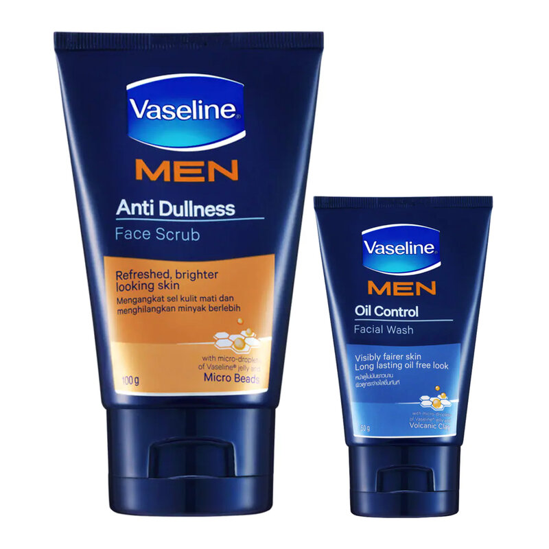 Bộ Đôi Vaseline Sữa Rửa Mặt Tẩy Da Chết, Kiểm Soát Dầu