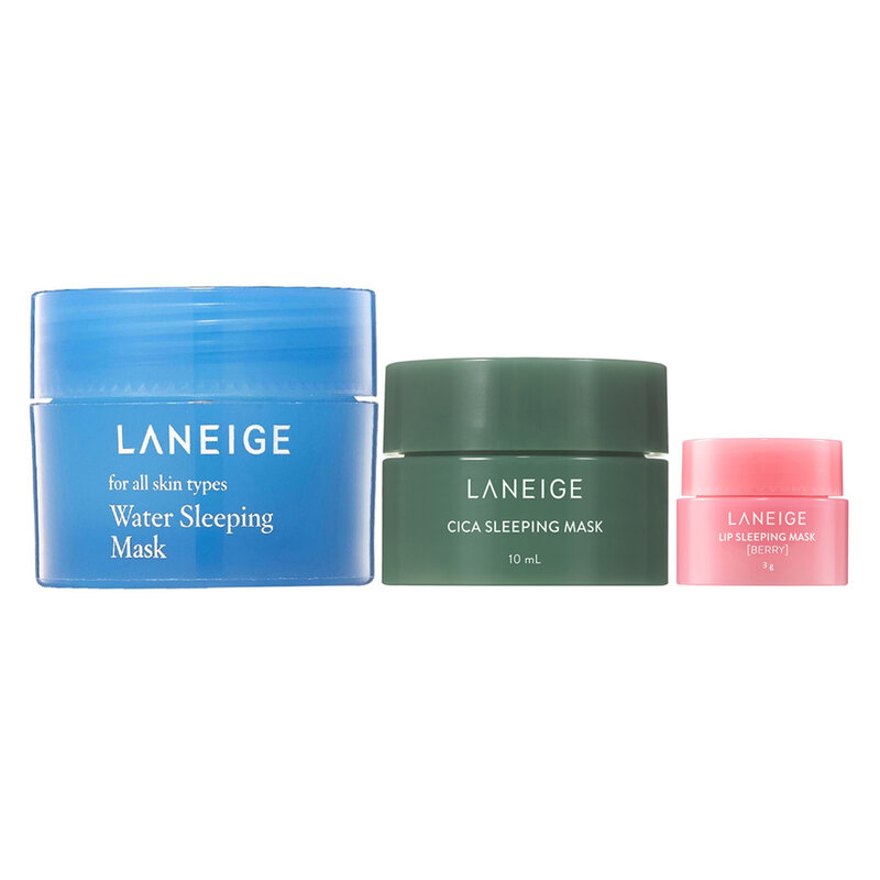Bộ Sản Phẩm Laneige Mặt Nạ Ngủ Cho Mặt Và Môi 3 Món