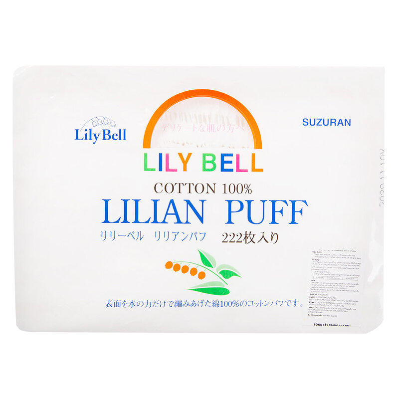 Bông Tẩy Trang LilyBell Lilian Puff Cotton 222 Miếng
