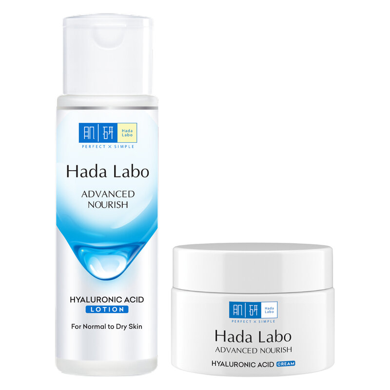 Bộ Đôi Hada Labo Lotion & Kem Dưỡng Ẩm Da Thường, Khô