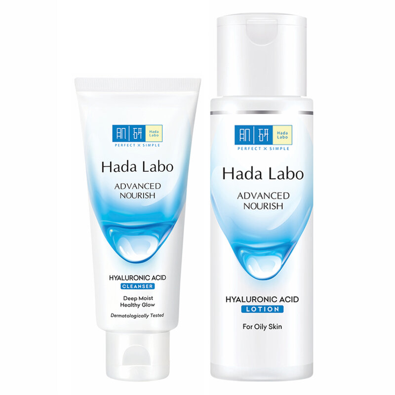 Bộ Đôi Hada Labo Sữa Rửa Mặt & Lotion Dưỡng Ẩm Da Dầu