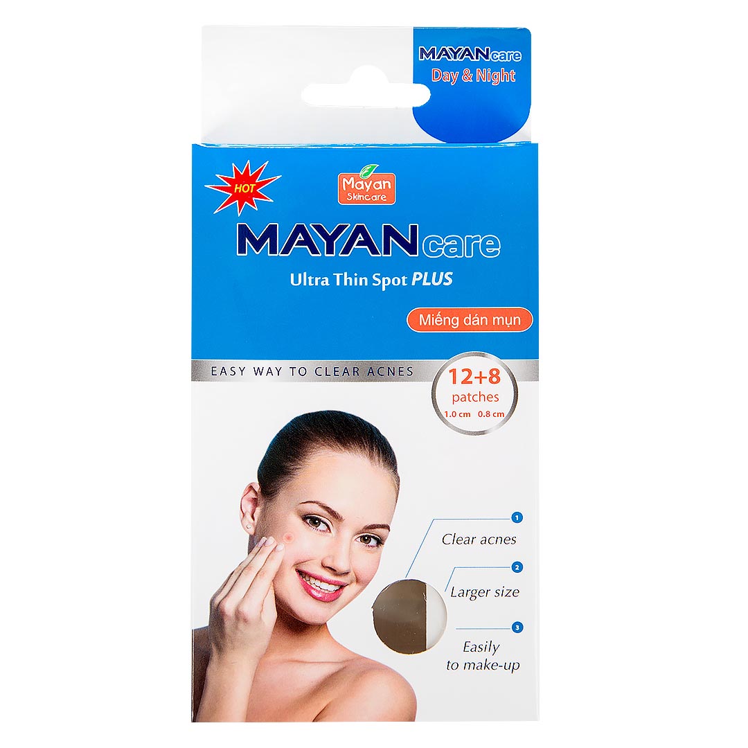 Miếng Dán Mụn Mayan Ultra Thin Spot 20+4 Miếng
