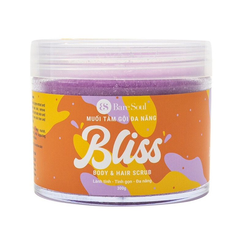 Muối Tắm BareSoul Đa Năng Cho Da Đầu & Cơ Thể 300g