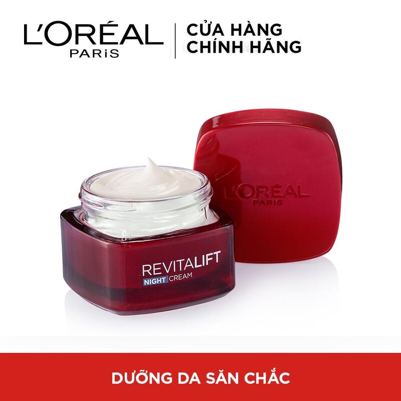 Kem Dưỡng L'Oreal Săn Chắc Da và Giảm Nếp Nhăn Ban Đêm 50ml