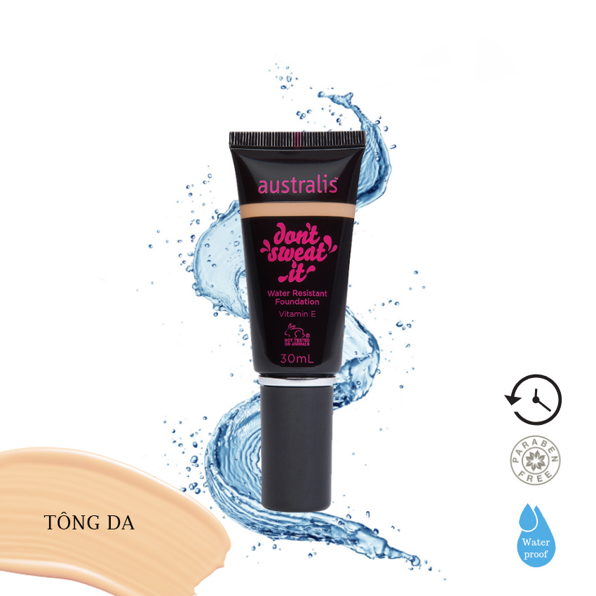 Kem Nền Australis Ngăn Mồ Hôi, Lâu Trôi Tông Hồng Kem 30ml