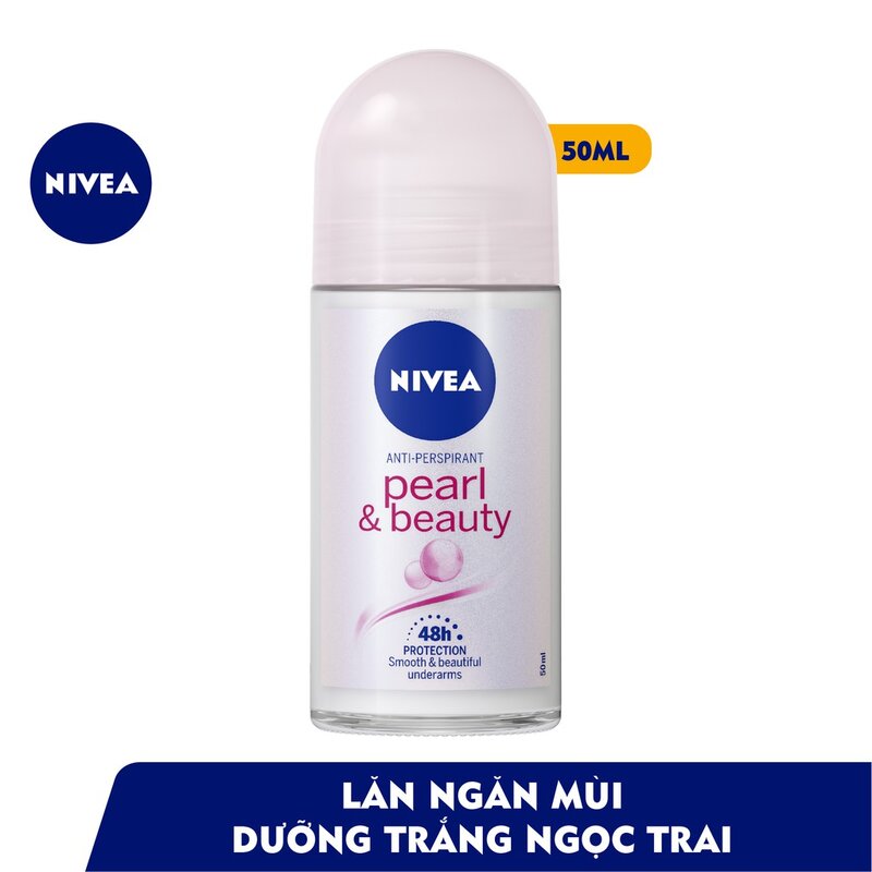 Lăn Khử Mùi Nivea Dưỡng Sáng Tinh Chất Ngọc Trai 50ml