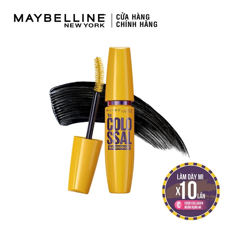 Mascara Maybelline Làm Dày Mi & Ngăn Rụng Mi Màu Đen 9.2ml