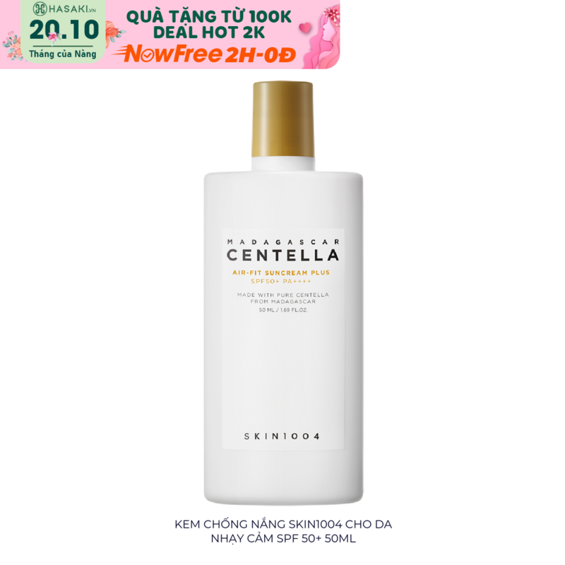 Kem Chống Nắng Skin1004 Cho Da Nhạy Cảm SPF 50+ 50ml
