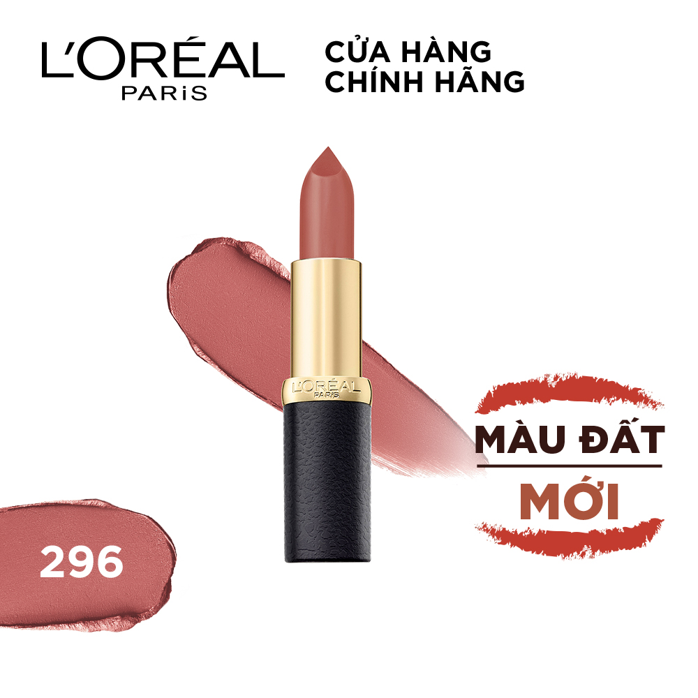 Son Lì L'Oreal Mịn Môi 302 Rock On Fire Màu Cam Gạch 3.7g