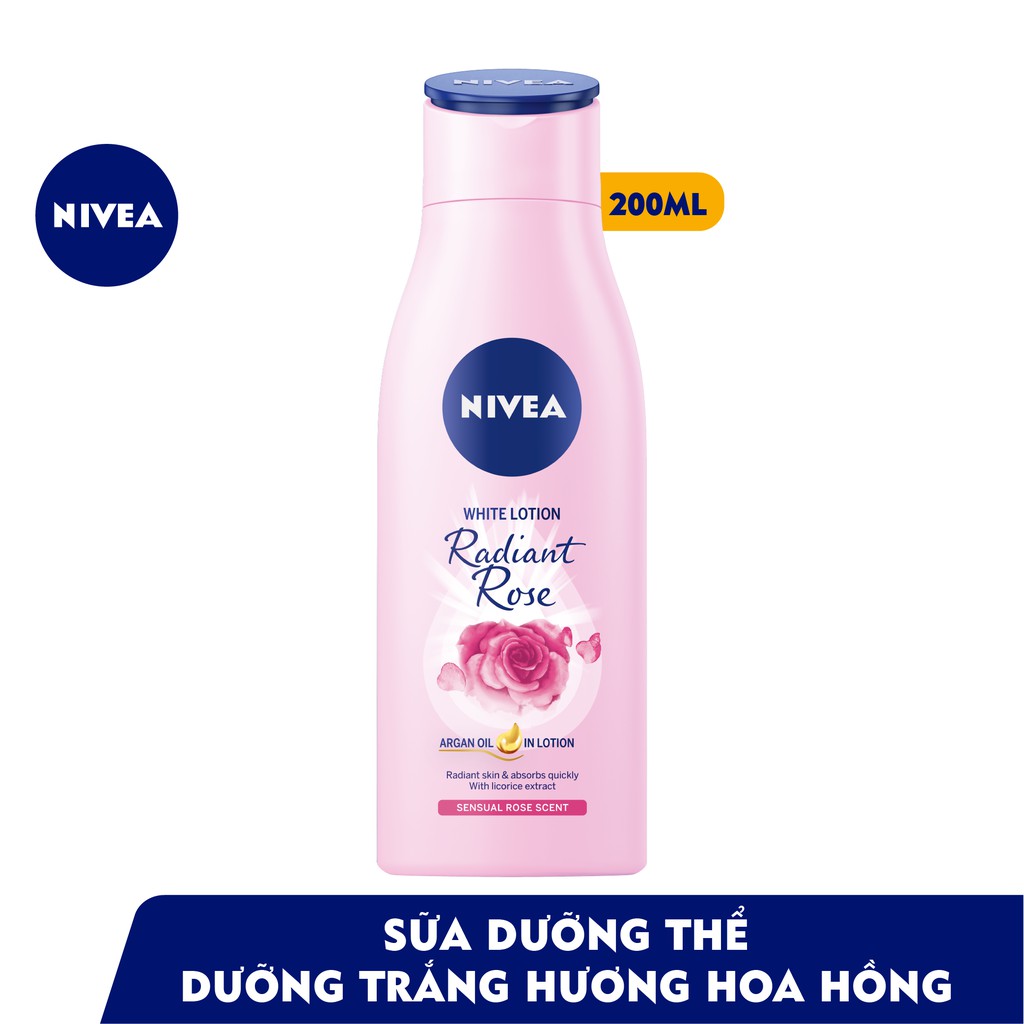 Sữa Dưỡng Thể Dưỡng Sáng Da Hương Hoa Nivea White Lotion