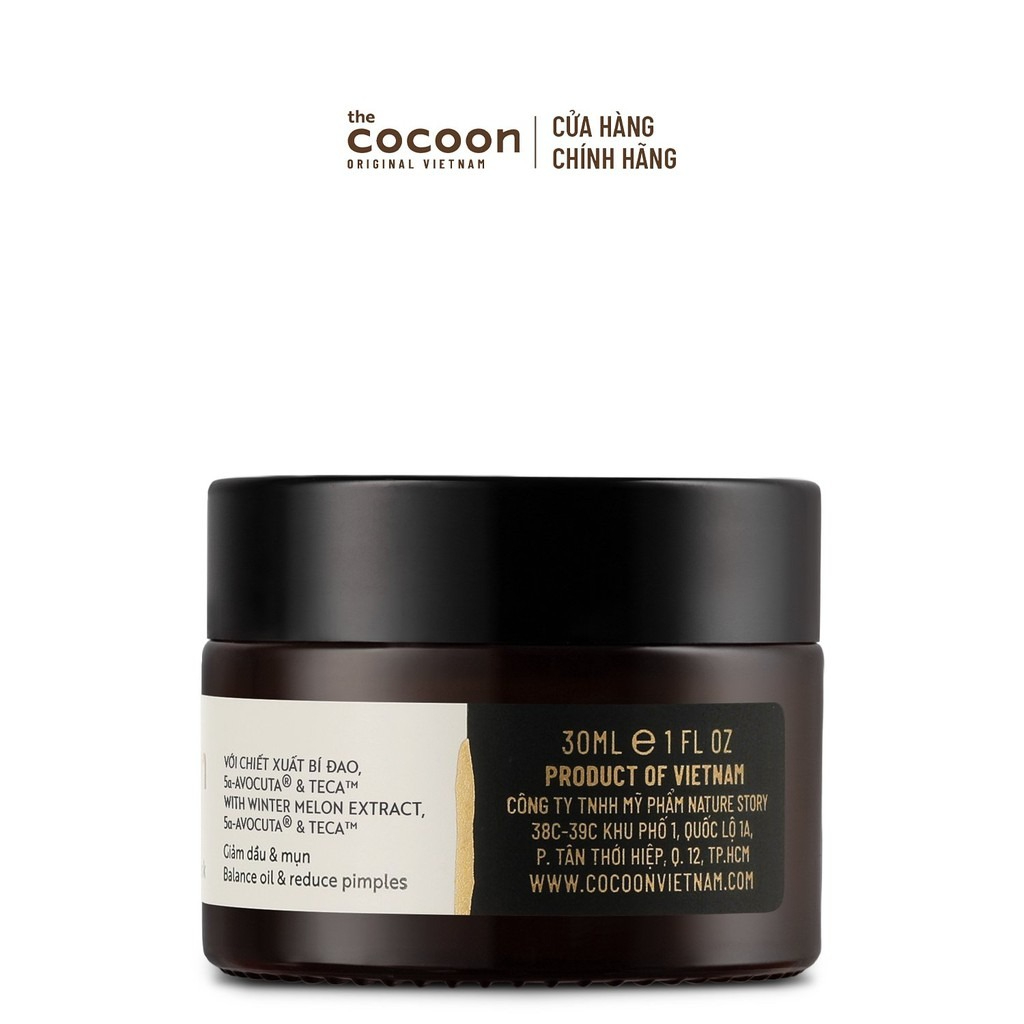 Thạch Bí Đao Cocoon Cung Cấp Ẩm Và Ngăn Ngừa Mụn 30ml