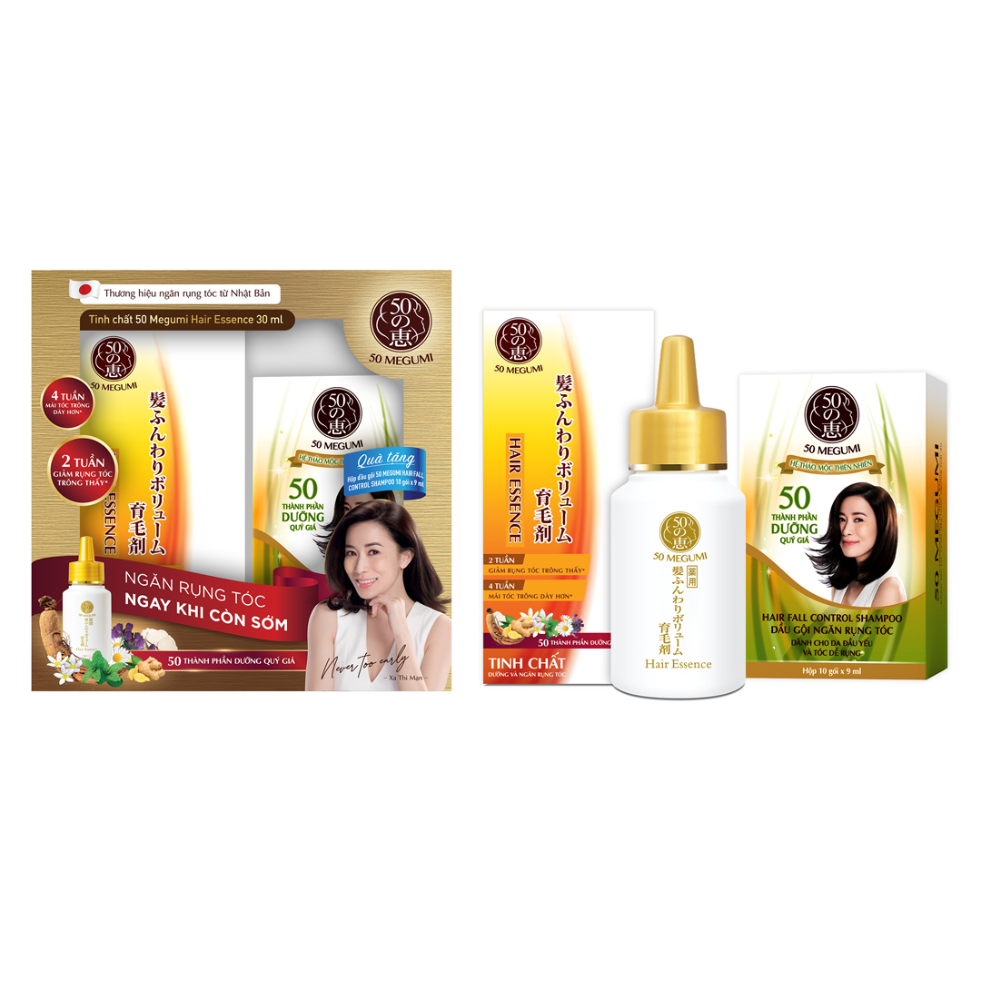 Mua Tinh Chất 50 Megumi 30ml Tặng Hộp Dầu Gội 10 Gói x 9ml