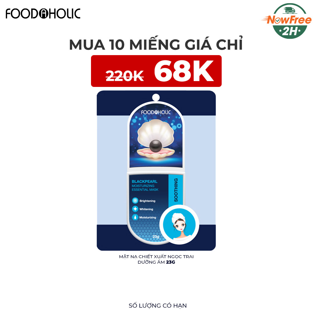 Mặt Nạ Foodaholic Bột Kim Cương Dưỡng Sáng Da 23g