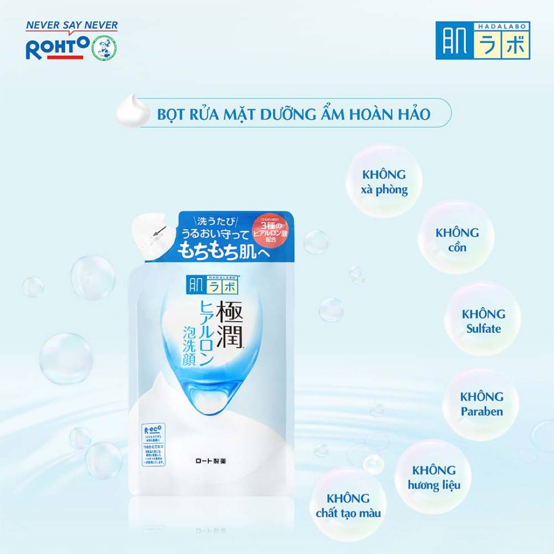 Bọt Rửa Mặt Hada Labo Dưỡng Ẩm Cho Mọi Loại Da 160ml
