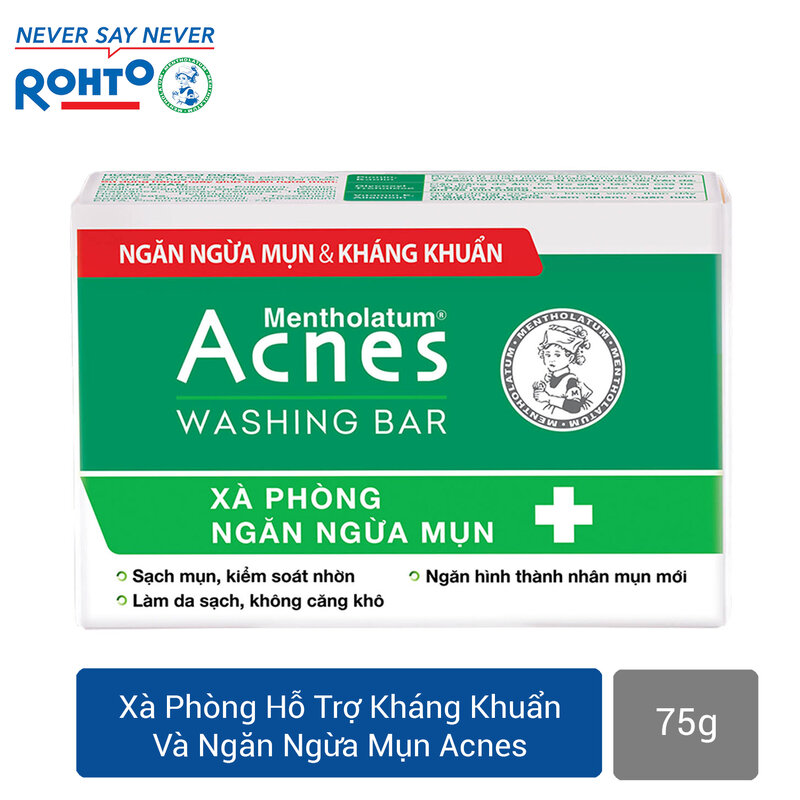 Xà Phòng Acnes Hỗ Trợ Kháng Khuẩn Và Ngăn Ngừa Mụn 75g