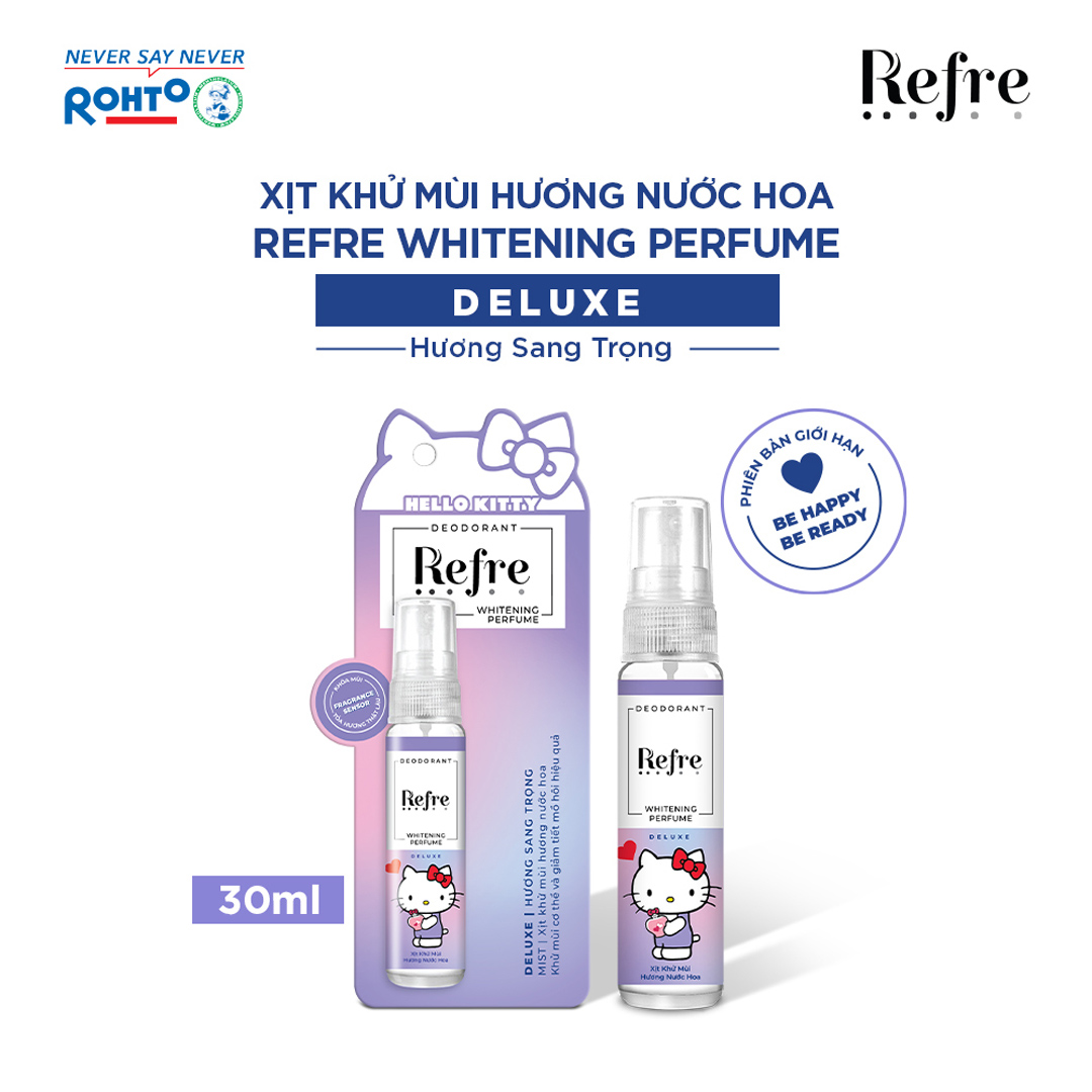 Xịt Khử Mùi Refre x Hello Kitty Whitening Perfume Hương Sang Trọng 30ml 
