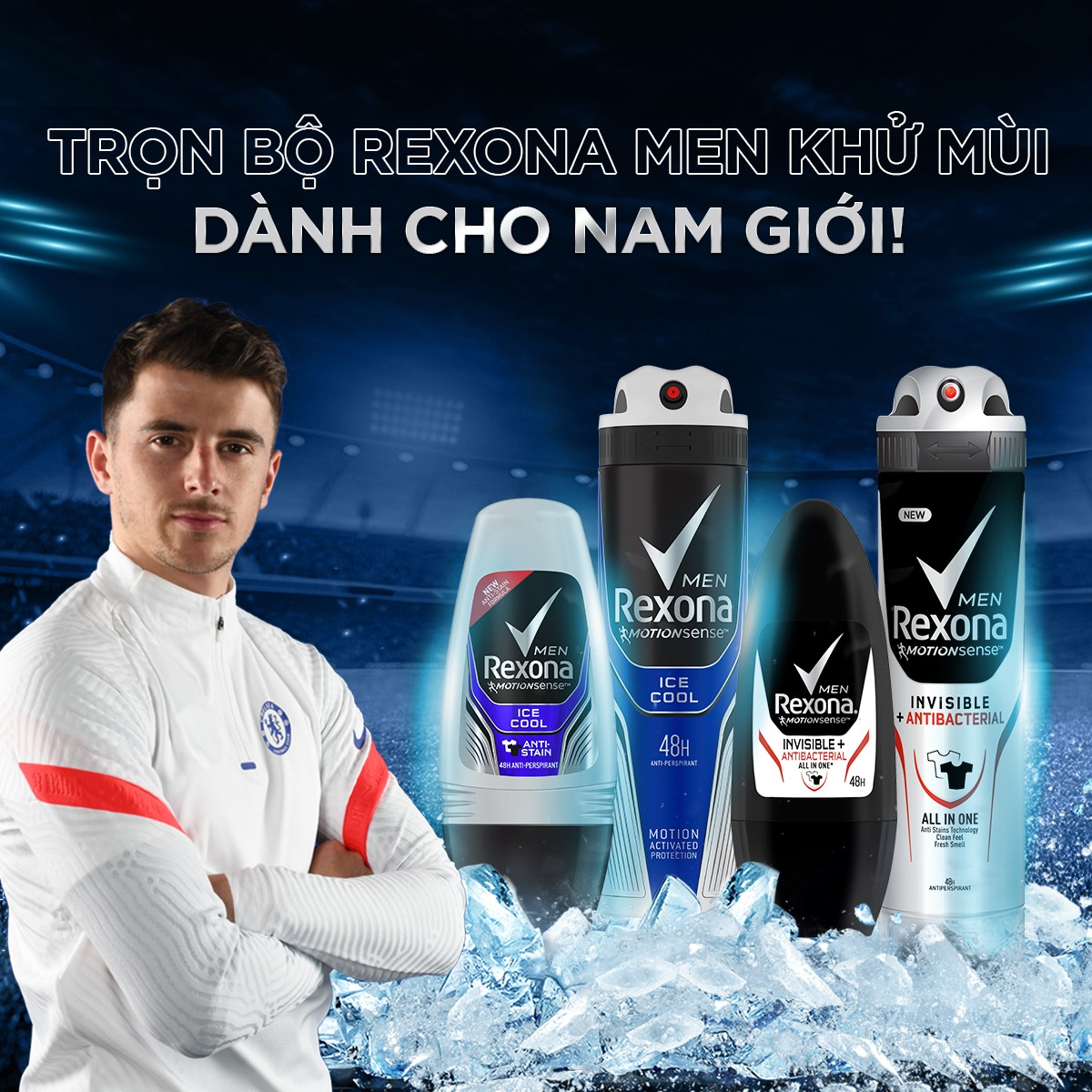 Xịt Khử Mùi Cho Nam Rexona Khô Thoáng 150ml