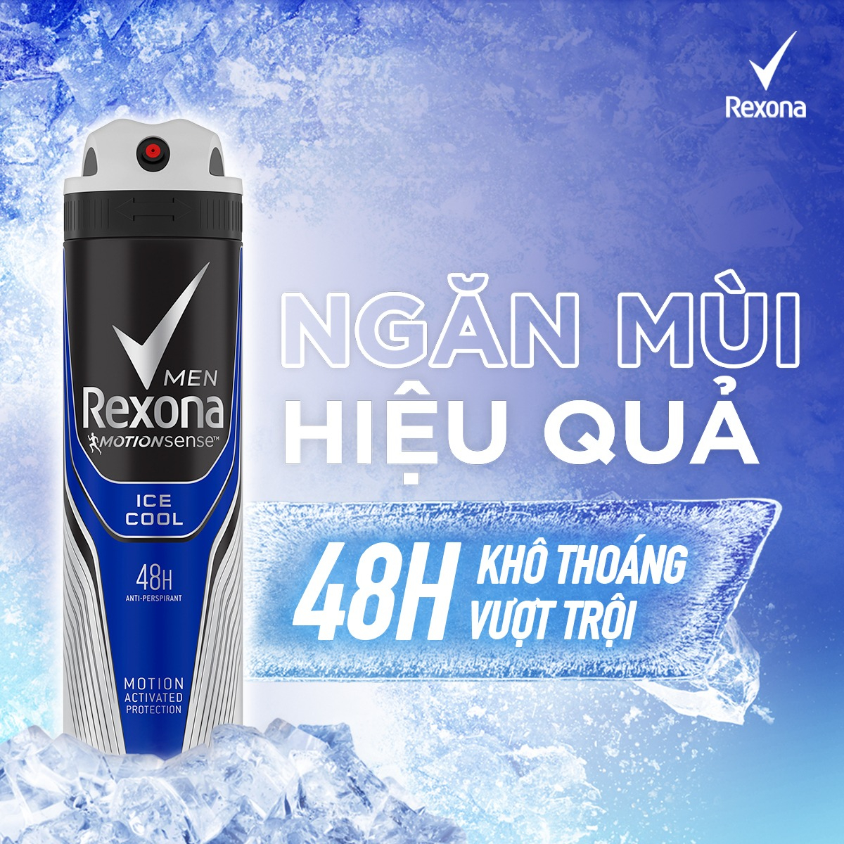 Xịt Khử Mùi Cho Nam Rexona Khô Thoáng 150ml