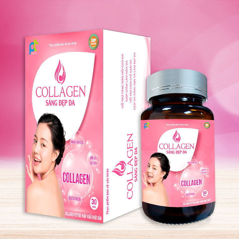 Viên Uống P&T Collagen Sáng Đẹp Da 30 Viên