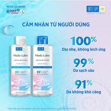 Nước Tẩy Trang Sạch Sâu Dưỡng Trắng (Hada Labo Micellar Water Whitening) 240ML