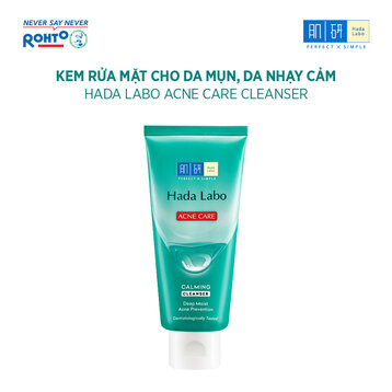 Kem rửa mặt cho da mụn, nhạy cảm Hada Labo Acne Care 80g