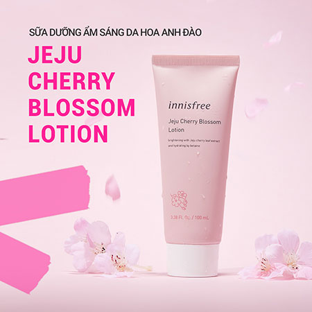 Sữa dưỡng ẩm sáng da Innisfree Jeju Cherry Blossom Lotion 100ml