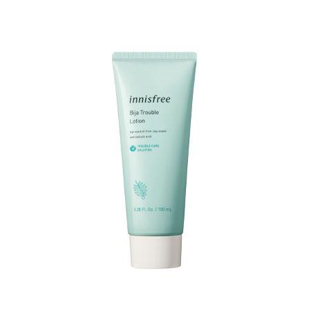 Sữa dưỡng Bija Innisfree Bija Trouble Lotion dành cho da mụn 100ml