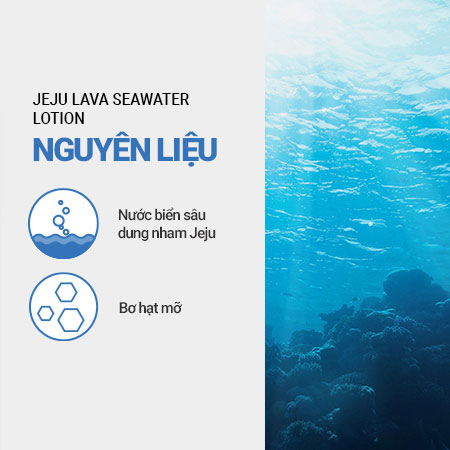 Sữa dưỡng ẩm Innisfree Jeju Lava Seawater Lotion chống lão 160ml