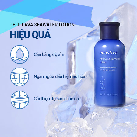 Sữa dưỡng ẩm Innisfree Jeju Lava Seawater Lotion chống lão 160ml