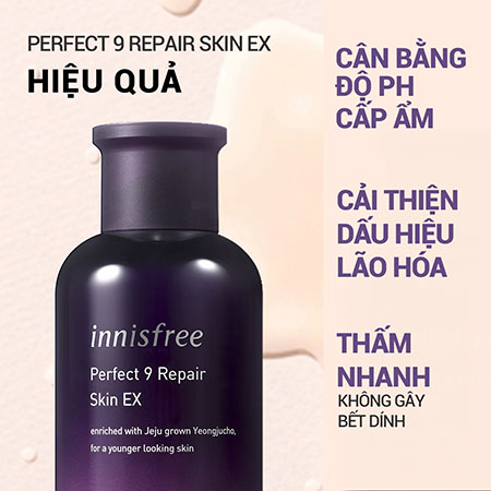 Nước cân bằng chống lão hóa Innisfree Perfect 9 Intensive Skin 200ml