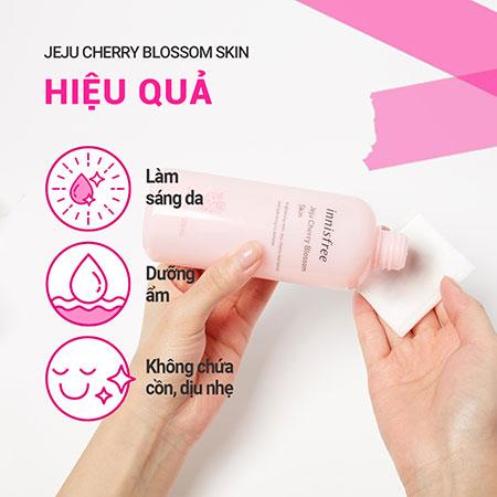 Bộ đôi nâng tông và dưỡng sáng da hoa anh đào innisfree Jeju Cherry Blossom Skin-Fit Tone-up Cream SPF50+ PA+ & Skin