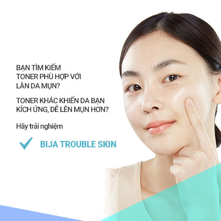 Nước cân bằng từ Bija innisfree Bija Trouble Skin làm dịu da mụn 200ml