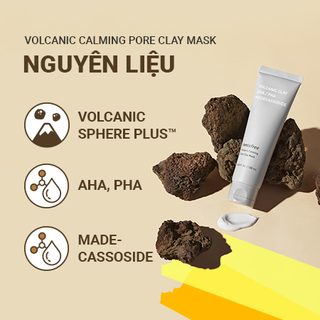 Set mặt nạ đất sét & nước cân bằng Innisfree Super Volcanic Pore Clay Mask & Toner