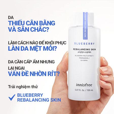 Bộ dưỡng da Innisfree Blueberry Special Set cân bằng độ pH và chống oxy hóa