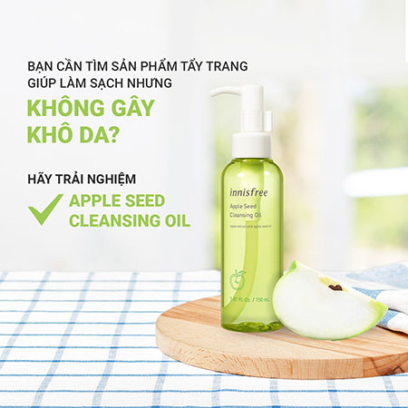 Dầu tẩy trang Innisfree Apple Seed Cleansing Oil sạch sâu 150ml