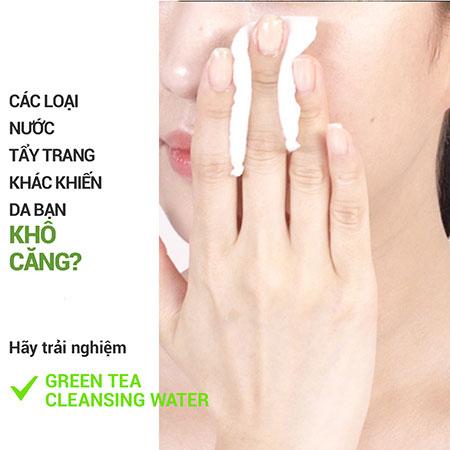 Bộ đôi nước tẩy trang trà xanh innisfree Green Tea Hydrating Amino Acid Cleansing Water (300 ml)