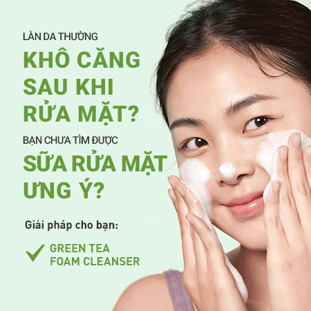 Sữa rửa mặt làm sạch dịu nhẹ trà xanh innisfree Green Tea Hydrating Amino Acid Cleansing Foam (150 g)