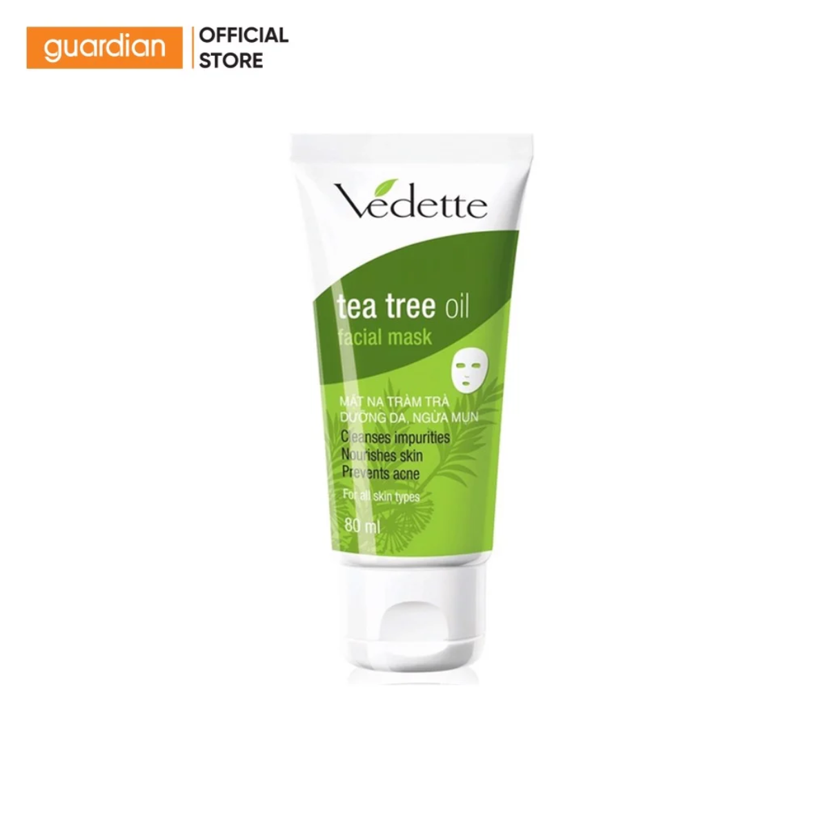 Mặt nạ đất sét tràm trà Vedette 80ml