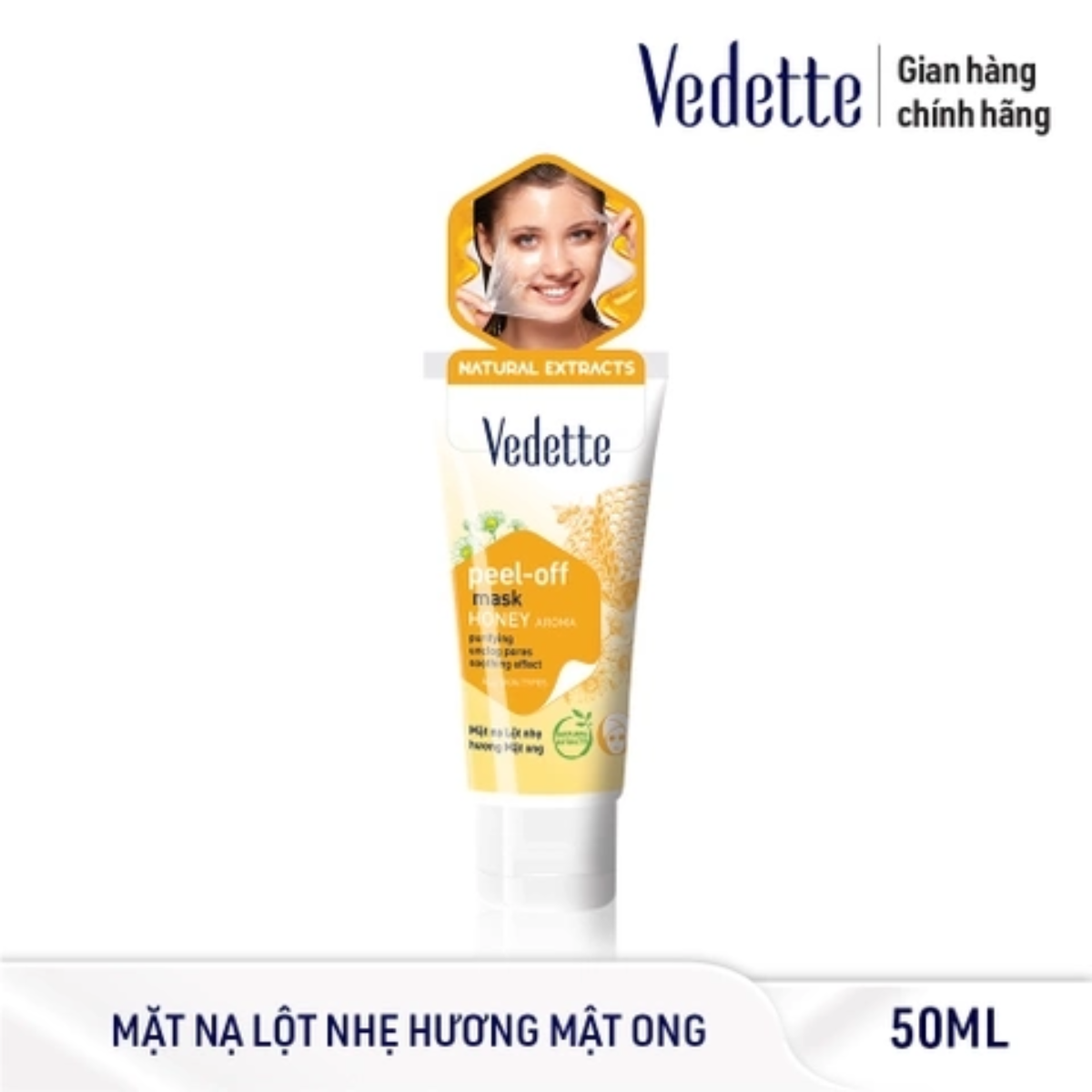 Mặt nạ lột nhẹ Vedette mật ong 50ml