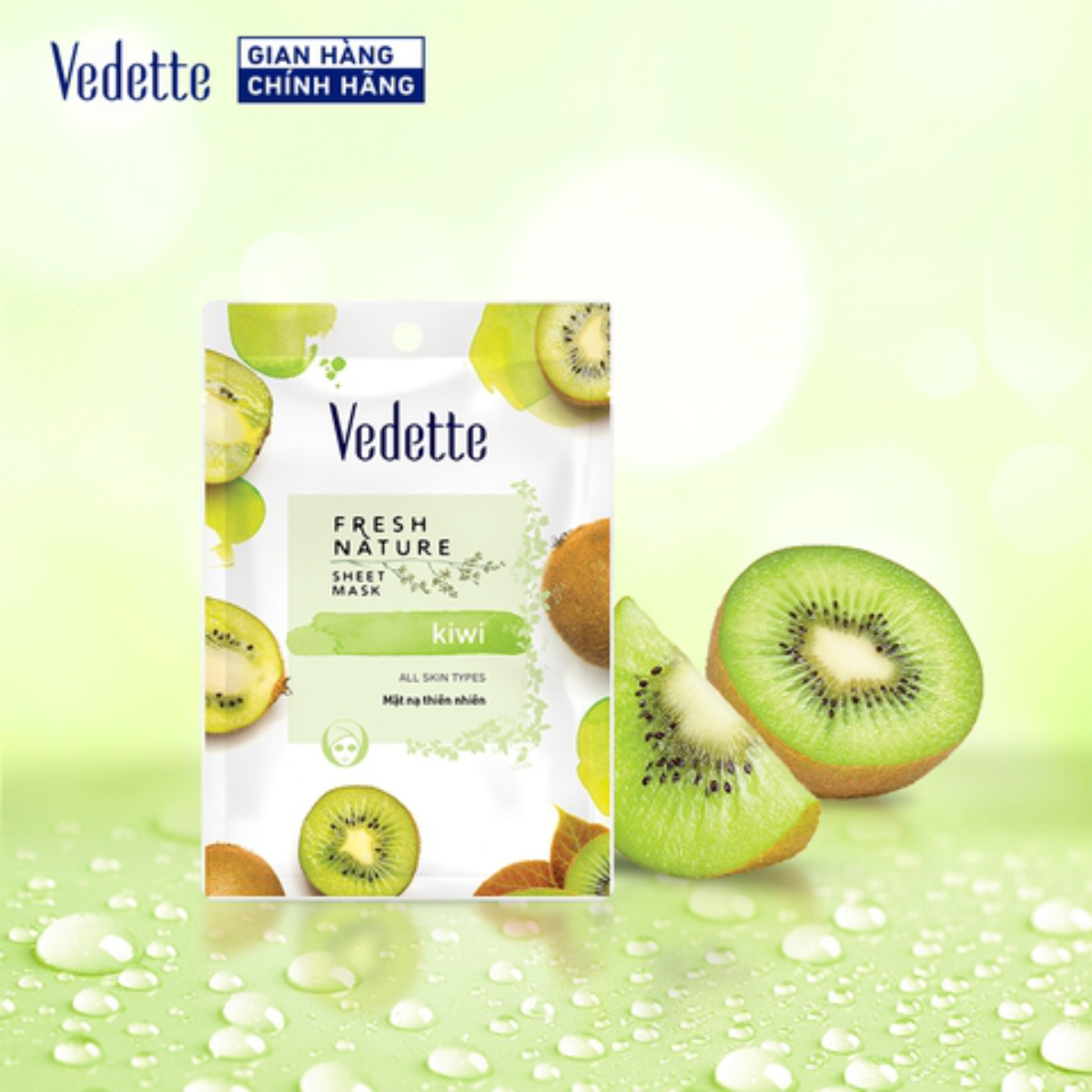 Mặt nạ thiên nhiên Vedette Kiwi 22ml