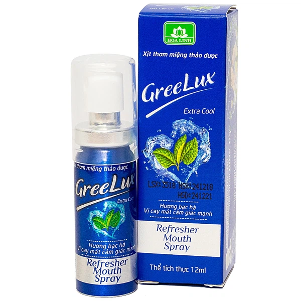 Xịt thơm miệng Greelux Extra Cool 12ml